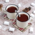 thumbnail image 2 of Holiday Time Cranberry Spice Collection Festive Red Green Plaid Square Cork Coasters, Table Protector Pad, 4" x 4", 4-Pack, 2 of 7