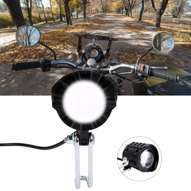 Electric Horn, LED Headlights ABS Easy Installation Sturdy Headlight for Electric Bicycles for Cycling Enthusiasts