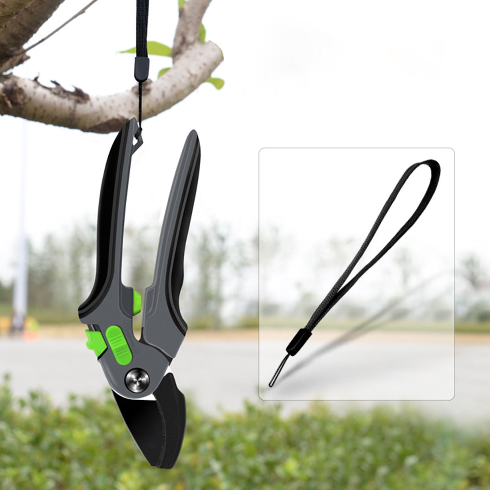 Pruning Shears,Bypass Pruning Shears, Pruning Shears Garden Fruit Tree Labor-Saving Scissors With Non-Slip Tooth Grooves For Gardening Trimming