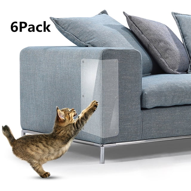 HHBEAUTY Couch Protector for Cats, 6 Pack, Cat Scratch Furniture/Corner Protector, Clear Couch Protector for Cats