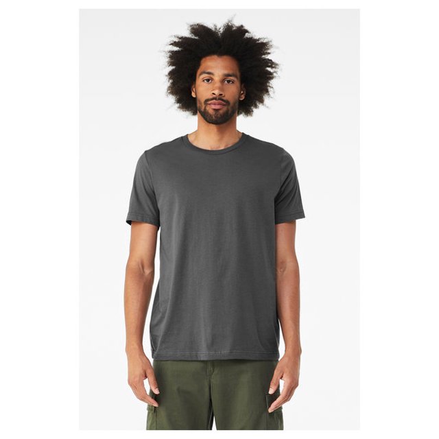 Bella + Canvas 3001CVC Unisex Heather CVC T-Shirt - SLD ASPHALT BLND - 2XL