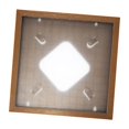 thumbnail image 1 of GROWTH TANK Vinyl Record Frame Album Record Rack Storage Organizer Hanging Home Decoration Lightweight Wall Mount Holder Easy to Install Brown, 1 of 9