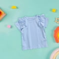 thumbnail image 2 of Kcodviy T-Shirt d'Été pour Enfants, Chandails pour Filles, Taille 14, Manches Courtes, Col Rond, T-Shirt de Pâques pour Filles, Haut Uni, Pyjama Décontracté à Manches Longues pour Filles, Sortie pour 1 à 7 Ans, 2 of 4