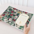 thumbnail image 3 of DESIGNER FLORAL HARDCOVER JOURNAL-DARK GRAYISH LIME GREEN-LINED/RULED NO BLEED PAPER-GOLD FOILED-SATIN SILK BOOKMARK, 3 of 4