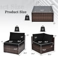 thumbnail image 3 of Costway 6PCS Patio Rattan Furniture Set Cushioned Sofa Coffee Table Black, 3 of 8