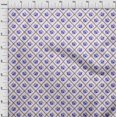 thumbnail image 3 of oneOone Popeline de Coton Tissu Imprimé Floral Losanges/feuilles et Roses 1 Yard 56 Pouces de Large, 3 of 4