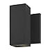 thumbnail image 3 of Wall Mounted Square Cylinder Up/Down Outdoor Light in Matte Black Finish, 3 of 4