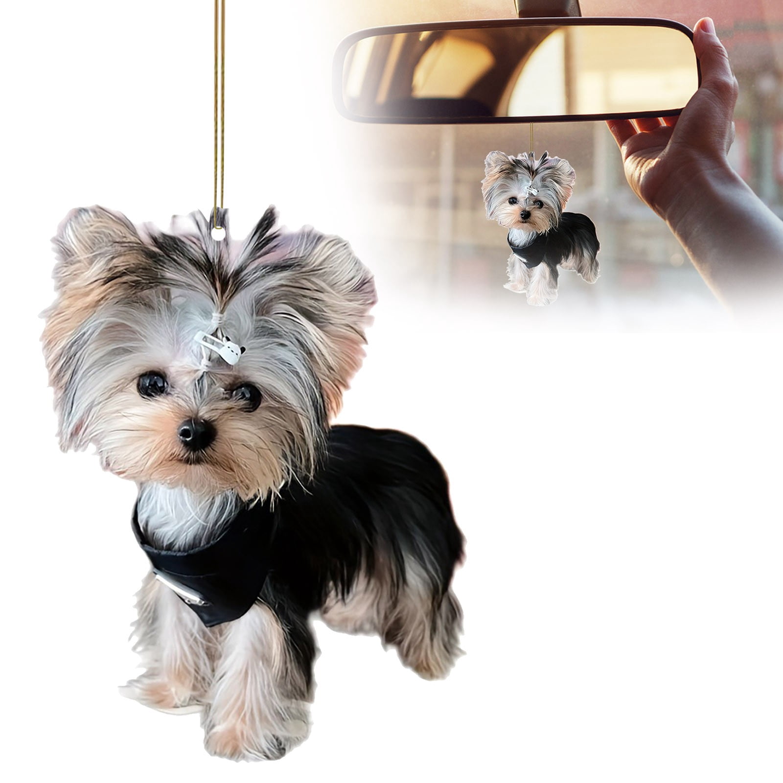 Stylish Dog Car Pendant - Durable and Decorative Hanger for Pet Lovers