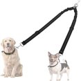 thumbnail image 1 of AUTOWT Double Dog Leash No Tangle 360Swivel Rotation Reflective Lead Attachment Adjustable Length Dual Two Dogs Lead Splitter Comfortable Shock Absorbing Walking Training for 2 Dogs, 1 of 5