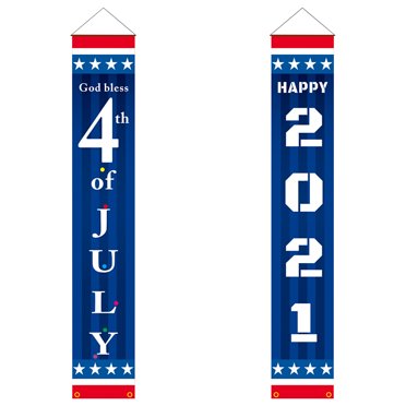 EGNMCR Banners American Independence Day Courtyard Home Party Decoration Banner Decorations Banner