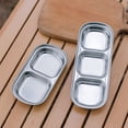 thumbnail image 3 of Plateau Extérieur en Acier Inoxydable à Compartiments, Bol à Trempette, Vaisselle de Camping Portable et Pratique, 3 of 3