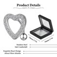thumbnail image 2 of SNNROO 14G Belly Button Ring Heart Navel Rings Belly Button Piercing Hypoallergenic, 2 of 8