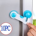 thumbnail image 2 of XZNGL Door Locks Child Door Lock Security 10Pc Child Security Kids Box Drawer Cupboard Wardrobe Door Fridge Safety Lock, 2 of 6