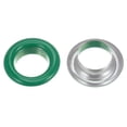 thumbnail image 4 of Unique Bargains 100PCS Grommets Eyelets 2/5 Inch (10mm) ID Hole Metal Self Backing Eyelet with Washers for Leather Green, 4 of 7