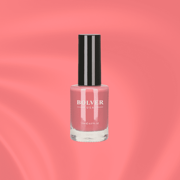 BOLVER Pretty in Pink Perfection Quick Drying, Long-Lasting Nail Polish for Endlessly Stylish Nails! High Gloss Finish, Non-Toxic and Safe.