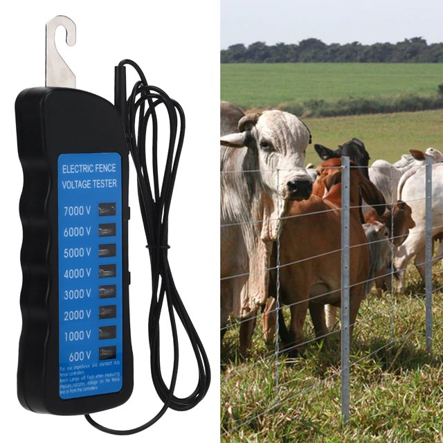 Fence Voltage 7KV, Cold Weather Waterproof 8 Light Electric Fence Low Impedance for Farm
