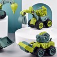 thumbnail image 3 of Engineering Trucks, Kids Construction Vehicles Portable Dinosaur Theme Educational Endless Fun  For Boys Girls For Indoor, 3 of 8