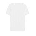 thumbnail image 5 of Jsaierl Womens Casual Notched V Neck Short Sleeve Shirts Summer Solid Color Work Tunics Simple Basic Bussiness Blouses, 5 of 5