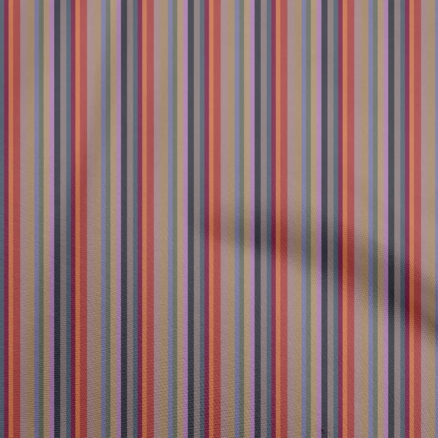 oneOone Popeline de Coton Tissu Rouge Rayures Matériel de Couture Tissu Imprimé au Mètre 56 Pouces de Large