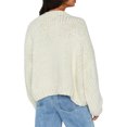 thumbnail image 3 of Gupgi Women Sweater V Neck Cable Knit Cardigan Contrast Color Jumper Pullover Winter Tops, 3 of 9