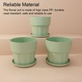 thumbnail image 3 of Dalazy 3 Pieces Roots Control Plant Flower Pot Nordic Style Gallon Succulent Flowerpot Garden Plastic Planter Bedroom Green/L, 3 of 6