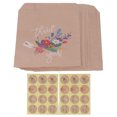 thumbnail image 1 of Gift Bags, Kraft Paper Gift Bags Cartoon Pattern  For Holiday Bouquet Model, 1 of 8