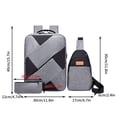 thumbnail image 2 of EGNMCR Backpack Three Piece Set, Large Capacity USB Student Backpack, Suitable For School And Outdoor Travel, Computer Bag For Men And Women With Large Capacity backpack backpack, 2 of 2