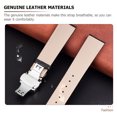 thumbnail image 3 of Genuine Leather Watch Strap Breathable Watchband Cozy Watch Replacement Strap, 3 of 8