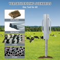 thumbnail image 2 of Cherish T Post Driver Heavy Duty Hand Post Pounder with Handle Steel Rammer for U Fence Post Wooden Post Hole Diggers, 2 of 7
