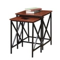 thumbnail image 3 of Convenience Concepts Tucson 2-Piece Nesting End Table Set in Cherry Wood Finish, 3 of 4