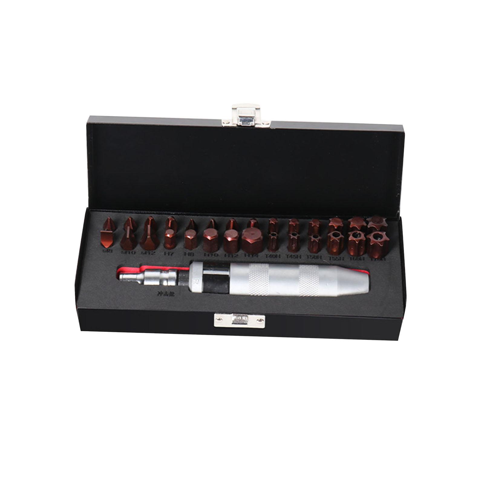 1/2" Manual Hand Impact Driver Set Impact Screwdriver Durable Sturdy Disengage Frozen Fasteners or Bolts Portable Hand Impact Driver Tool 30pcs Set