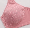 thumbnail image 4 of fheaev Front Open Button Bras for Women Plus Size Front Closure Wireless No Underwire Full Coverage No Underwire Bras for Seniors Comfort Front Close Push Up Lace Bras Sleeping Everyday Bras, 4 of 8