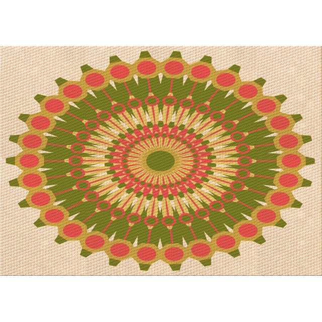 Ahgly Company Machine Washable Indoor Rectangle Transitional Dark Bisque Brown Area Rugs, 5' x 7'