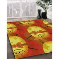 thumbnail image 3 of Ahgly Company Tapis Rectangulaire Lavable en Machine Intérieur Transitionnel Néon Rouge, 3 Pieds x 5 Pieds, 3 of 7