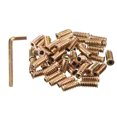 thumbnail image 1 of Unique Bargains 1/4-20 x 25mm Threaded Inserts Nuts, 100 Pack Wood Insert Nuts with Hex Wrench, 1 of 5