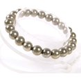 thumbnail image 2 of Angelstones Bracelet Extensible Unisexe en Perles Rondes 8 mm en Pyrite Naturelle, 2 of 3