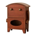 thumbnail image 1 of Elodie Armoire de Rangement Mini Pratique en Forme de Robot pour Bureau Salon Comptoir Brun, 1 of 8