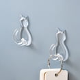 thumbnail image 3 of Suction Cup Hooks,Key Hooks for Wall 2 Hook Suction Cup Key Hook No Punching Strong Door Hanging Hook Traceless Kitchen Bathroom Adhesive Hook Style Hooks for Hanging, 3 of 6