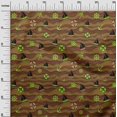 thumbnail image 3 of oneOone Rayon Dusty Blue Fabric Sea Sewing Material Print Fabric By The Yard 56 Inch Wide, 3 of 4