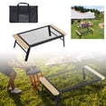 thumbnail image 1 of WMQPNNS New Trending Portable Barbecue Grill for Outdoor Camping Foldable Metal Bbq Rack with Storage Bag for Convenient Grilling Experience for Picnics and Backyard Cookouts, 1 of 6