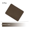 thumbnail image 3 of Uxcell 6 Pcs Pièces Thermocollantes Patchs de Réparation en Tissu pour Vêtements Brun, 3 of 6