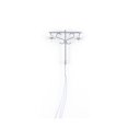 thumbnail image 2 of Model Layout Lights Double-Heads Outdoor Garden Lamps Scale Mini Miniature Lamppost Yards Table Train Street Decorations Gray（1:150）（White）, 2 of 9