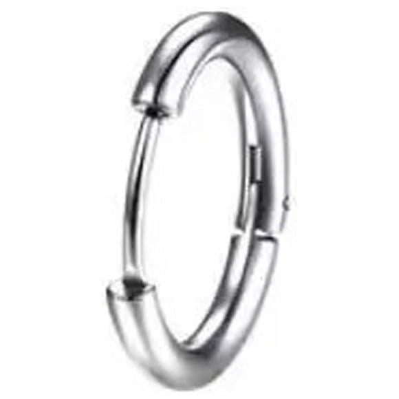 Stainless Steel Round Earring Simple Fashion Closed Hoop Earring Coil Earring Titanium Steel Hoop Earring