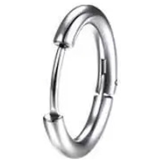 Stainless Steel Round Earring Simple Fashion Closed Hoop Earring Coil Earring Titanium Steel Hoop Earring