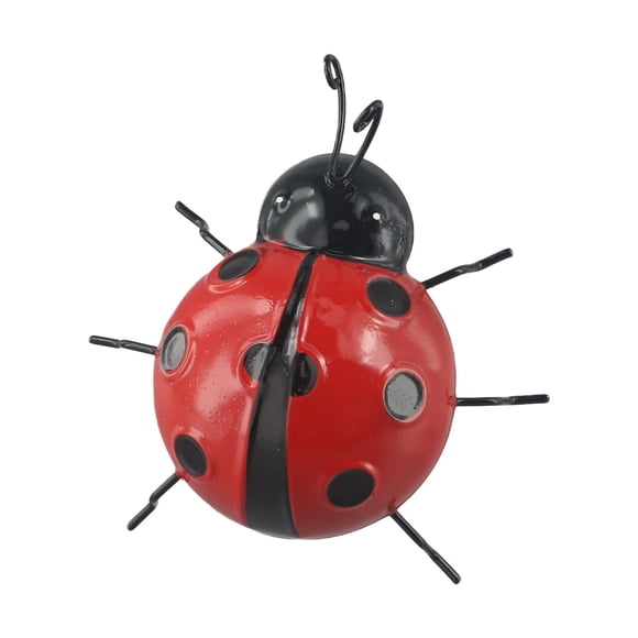 1PC Metal Ladybird Garden Wall Decorations Iron For Wall Decorations 3D Outdoor Ladybug Ladybug Decoration For Home Decor