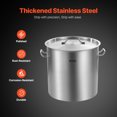 thumbnail image 3 of VEVOR 53QT Stainless Steel Stockpot Cooking Kitchen Sauce Pot with Lid Handle, 3 of 9