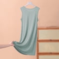 thumbnail image 4 of Elvqul Robe de Nuit Sans Manches pour Femmes, Grande Taille, Robe Unie pour Dames, Robe de Nuit Verte pour Femmes, 4 of 4