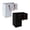 Black and Gray, variant on GROWTH TANK 2Pieces L Shaped Stair Basket with Leather Handles Premium Internal Support Black and Gray