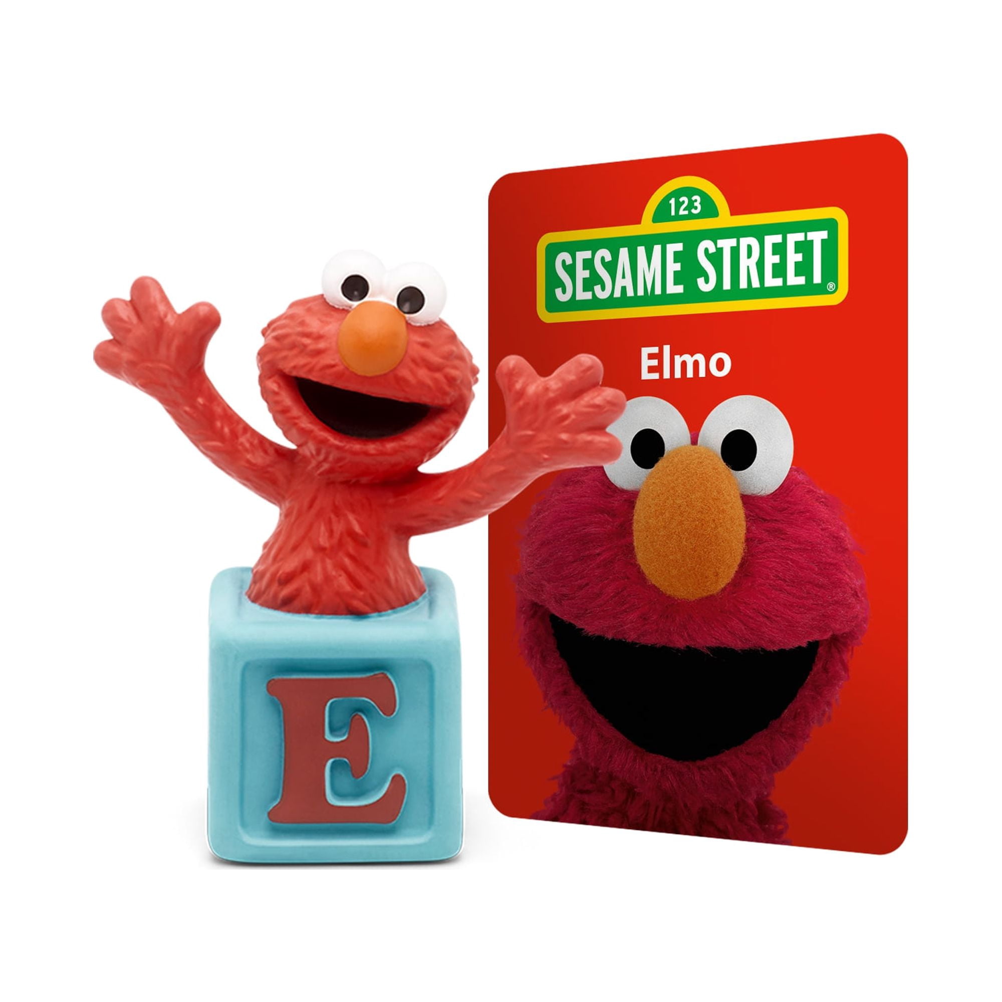 tonies Toniebox 2 Bundle with Elmo, Abby Cadabby and Cookie Monster from Sesame Street – Sunset Red (English)