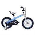 thumbnail image 2 of RoyalBaby Buttons 16'' Kids Bike w/Kickstand & Training Wheels, Matte Blue, 2 of 10